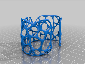 parametric bracelet cuff jewlery minimalist 3d print model - Mito3D