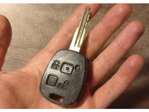 toyota yaris key fob case car echo 3d print model - Mito3D