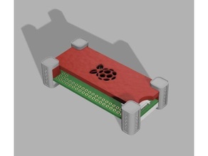 pi screwless enclosure case raspberry rpi 3d print model - Mito3D