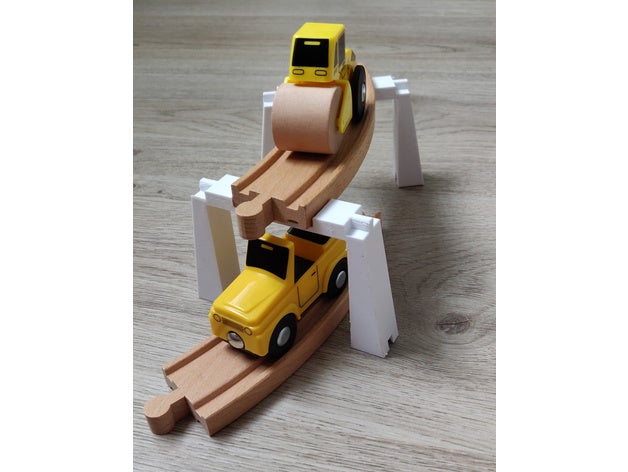 ikea wood train lillabo ultimate bridge 3D print model - Mito3D