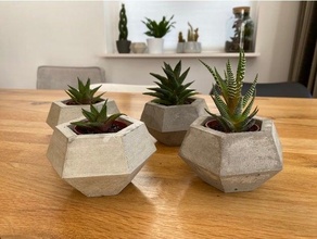concrete mold planter - plant pot 3d print model - Mito3D