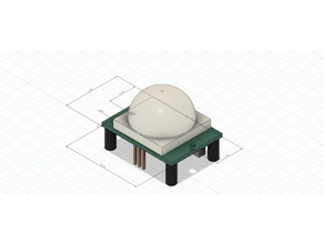 pir hc sr501 proximidade sensor 3d print model - Mito3D