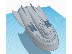 future vehicle model 3-d alien spaceship rpg prop sci-fi science fiction scifi spaceships starship starships tabletop wslab 3d print model - Mito3D