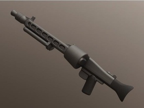 mg-42 machine gun lego minifigures compatible minifigure weapon ww2 mg42 minifig wwii 3d print model - Mito3D