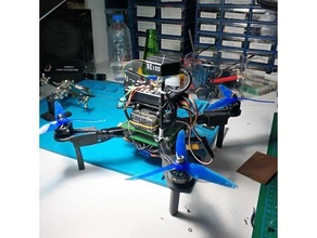 bricolaje diy fpv zumbido motor montar cuadro centrar brazo carbón fibra diydrones aterrizaje engranaje montaje 3d print model - Mito3D