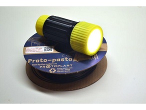 3d printed flashlight conductive filament 3d print model - Mito3D