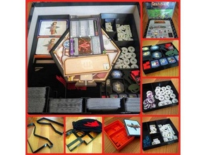 clank space organizer incl expansions boardgame boardgames boardgamesinlay inserts inlay insert 3d print model - Mito3D