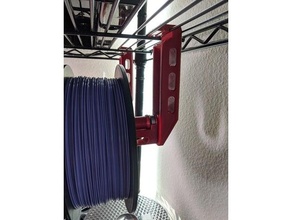 wire shelf hanging spool holder filler 3d print model - Mito3D