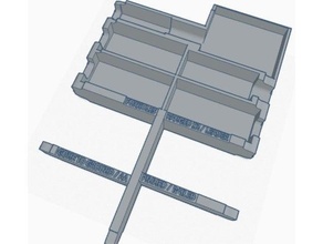 kr accessory case divider - flames war large dice 3d print model - Mito3D