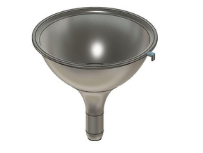 basic funnel kitchen kitchenware oil 3d print model - Mito3D
