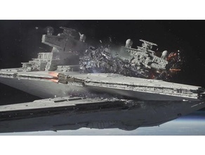 rogue star destroyer crash hammerhead rouge starwars wars 3d print model - Mito3D