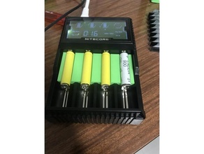 suporte bateria nitecore d4 3d print model - Mito3D