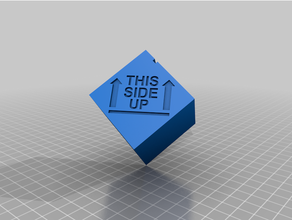 flipa2 cubo Cubo vuelta novatos3d prueba impresión tortura vertical zerog 3d print model - Mito3D