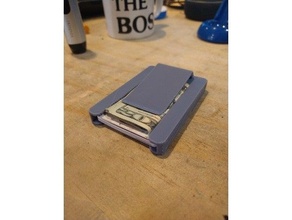 wallet money clip 3d printed hardcase minimalist slim 3d print model - Mito3D