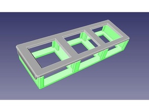 3x hdmi değiştirmek Kulp destek 3xhdmi freecad binmek 3d print model - Mito3D