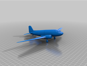 1 100 c-47 skytrain 3d print model - Mito3D