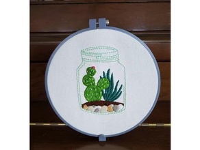 14cm embroidery hoop stand embroidery embroidery hoop 3d print model - Mito3D