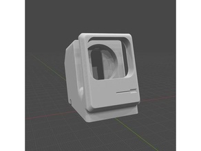 apple watch macintosh charging stand 3d print model - Mito3D