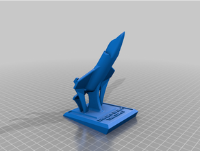 f-35 phone stand stronger vertical tail 3d print model - Mito3D