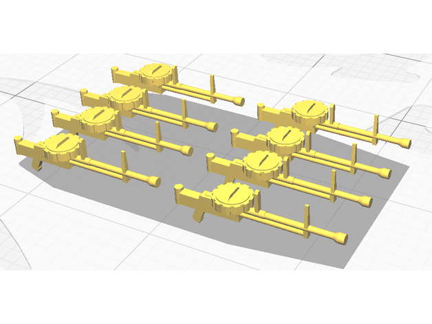 Lewis makine silahlar 1 144 3D print model - Mito3D