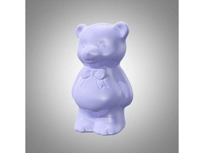 osito peluche oso imán lindo decoración muñeca magnetholder refrigerador juguete 3d print model - Mito3D