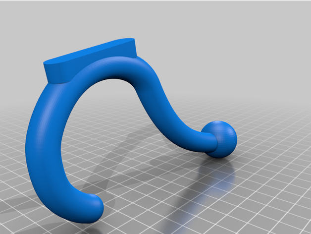 Mantel Haken Aufhänger 3D print model - Mito3D