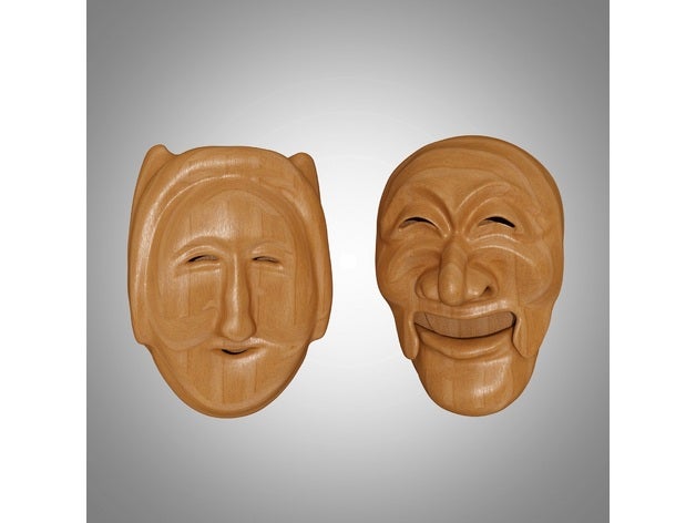 korean taditional mask korea traditional 3D print model - Mito3D