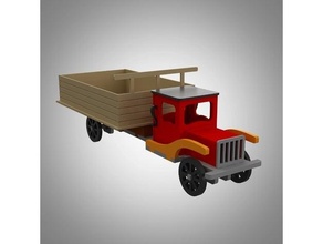 bonnet truck 3d puzzle bonnetruck car trucks vechicle 3d print model - Mito3D