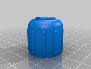 paintball garrafa regulador boné 3d print model - Mito3D