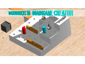 Technobricks Brettspiel Schöpfer Konstruktion setzt modular 3d print model - Mito3D