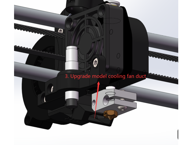 Prusa mini Hotend Yükselt takım hayran örtmek kılıf pinda holder x carriage minda 3D print model - Mito3D