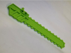 bionicle compatible motosierra armas Lego técnica 3d print model - Mito3D