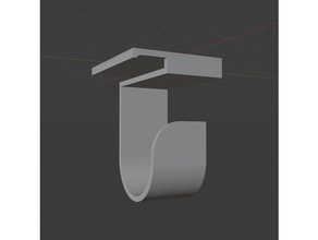 autonomous desk leg mounted hook 3d print model - Mito3D