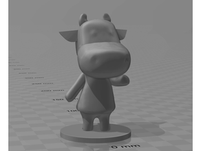 animal cruce vaca amiibo figura juego nintendo norma empanada cambiar interruptor vídeo juegos 3d print model - Mito3D