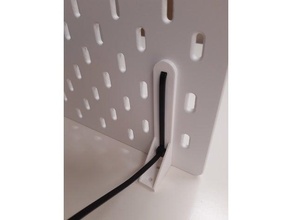 zip cravate table monter compatible Ikea skadis pirater panneau perforé 3d print model - Mito3D