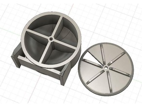 rat butiner roue rats rongeur 3d print model - Mito3D