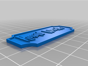 Harry çömlekçi asa isim levhaları 3d print model - Mito3D