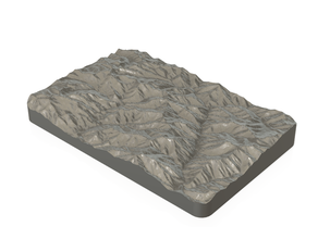 mermer dağ topografya 3d print model - Mito3D