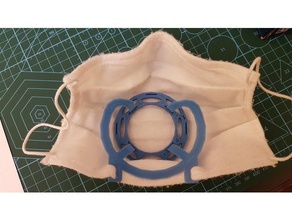breathable mask spacer covid-19 facemask 3d print model - Mito3D