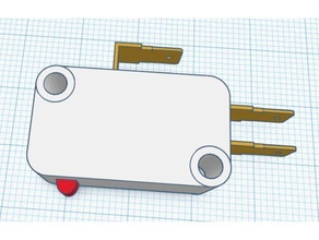 Mikroschalter Modell Arkade Steuerung Design 3d print model - Mito3D