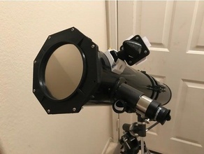 solar filter holder powerseeker 114eq celestron 114 eclipse film 3d print model - Mito3D