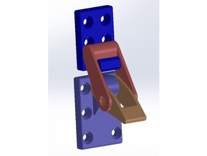 latch toggle lock cabinet solidworks 3d print model - Mito3D