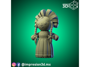 mu eca stoffa mexicana messicano straccio Bambola impresin 3d mxico mueca 3d print model - Mito3D