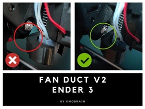 modification du fan duct pour ender 3 hotend 3d print model - Mito3D