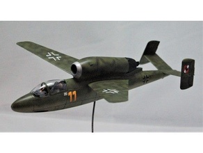 heinkel he-162d - conversion set tamiya 1 48th kit 3d print model - Mito3D