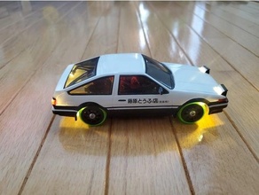 totalmente impresso 4wd deriva carro chassis 1 28 escala Kyosho mini z rc4wd rc 3d print model - Mito3D