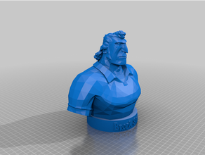 brocement Samson buste 3d impression entreprise frères 3d print model - Mito3D