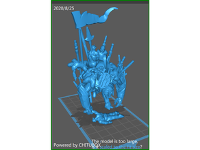 d&d cadaver collector fully supported big mini dd dead dnd miniature dungeon monster 3d print model - Mito3D