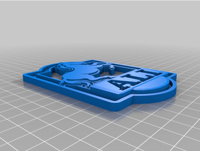 plaque changeable 3d print model - Mito3D