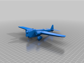 amiot 143m avião bombardeiro ww2 wwii 3d print model - Mito3D